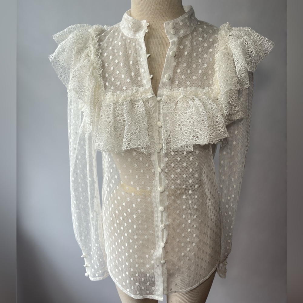 sandra mansour X H&MRuffle Blouse